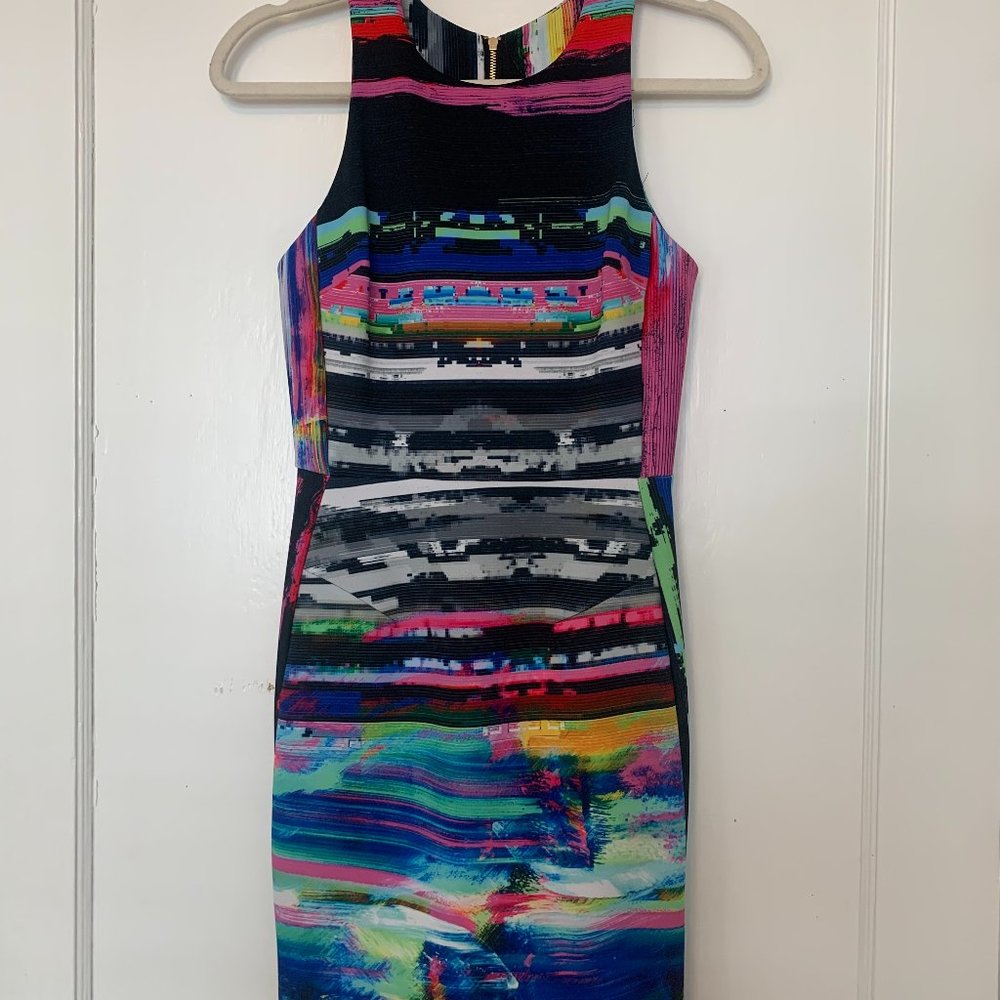 Amanda Uprichard Colorful Cocktail Dress